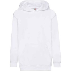 Fruit Of The Loom Kids Unisex Classic 80/20 Hoodie (Wit)