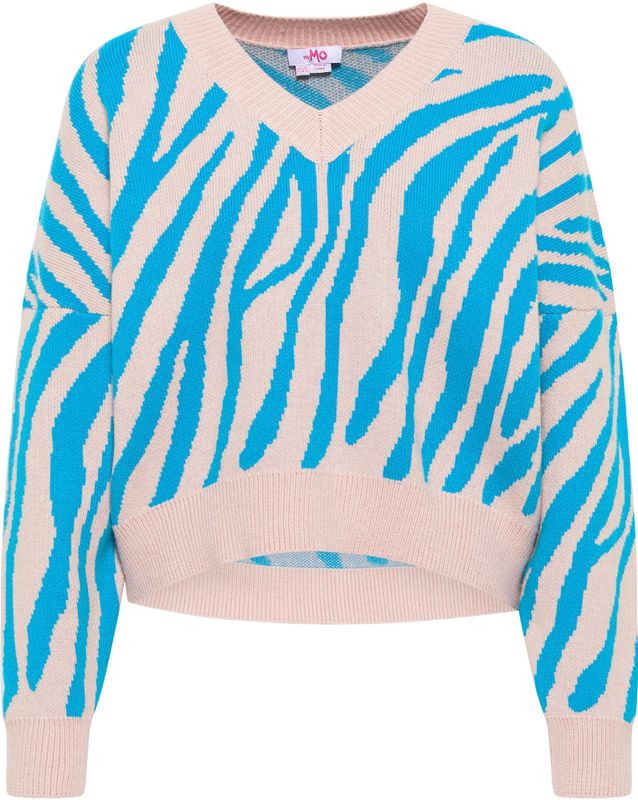 Mymo - Gebreide Trui - Roze Turkoois - Dames