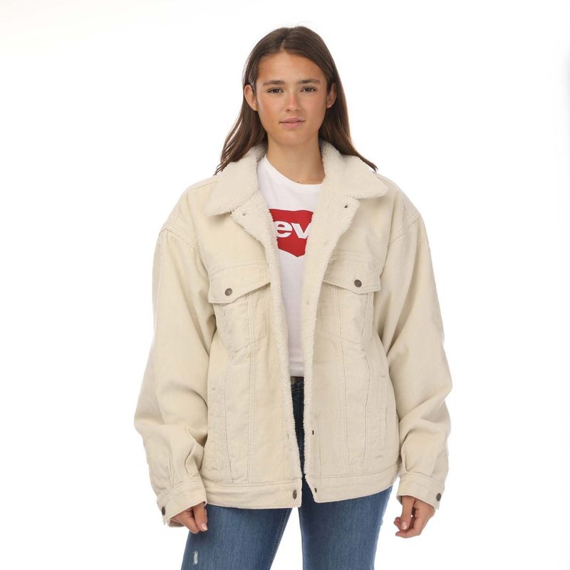 Levi's - Plus 90s Sherpa Trucker - Spijkerjas - Gevoerd - 100% Katoen