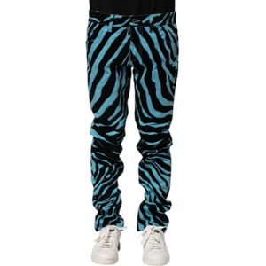 Zebra Print Slim Jeans
