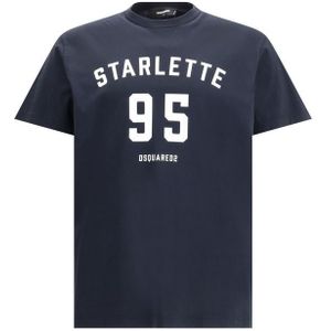 Grafische T-shirt Katoen Korte Mouwen