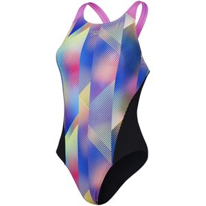 Speedo Dames/Dames Recordbreaker Trainingszwempak met digitale all-over print (Veelkleurig)