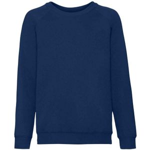 Fruit of the Loom Klassiek Raglan Sweatshirt voor kinderen/Kinderen (Deep Navy)