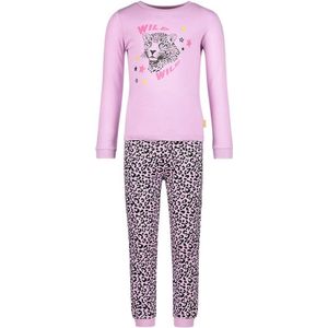 Orange Stars pyjama met printopdruk roze/panterprint