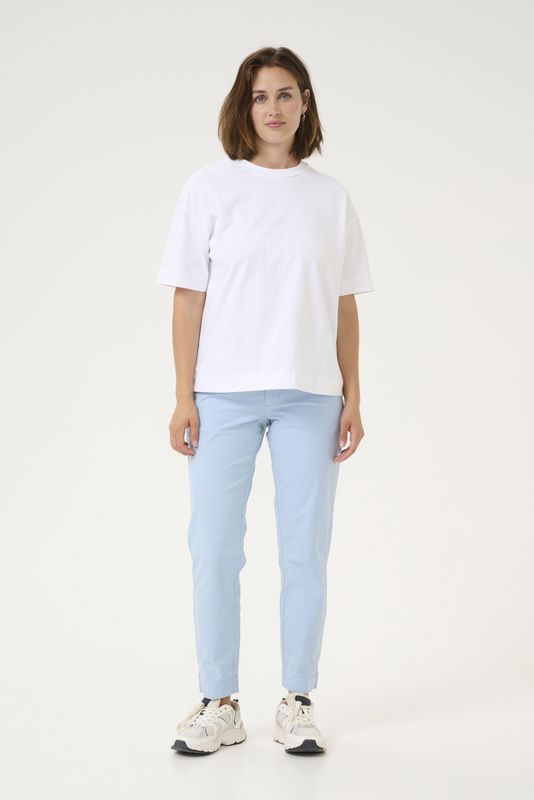 Pants Suiting Regular fit Soft Chambray light blue