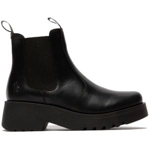 Fly London Dames MEDI789 Zwarte Chelsea Boots