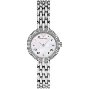 Emporio Armani Rosa Dames Horloge Zilverkleurig AR11354