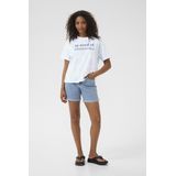 T-shirt - Lichtblauw - Loose Fit - Korte Mouwen