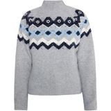 Dreimaster - Gebreide Trui - Grijs - Dames - Veelkleurig
