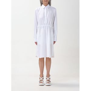 Max Mara - Overhemdjurk - Wit - Katoen - Trekkoord in de Taille