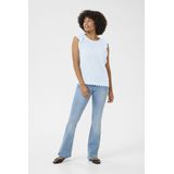 Cream - CRYsa - Blouse - Lichtblauw - Kwartmouw - Effen