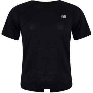 New Balance - Total Performance - T-shirt - Zwart - Korte Mouw - Ronde Hals