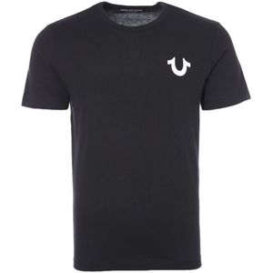 True Religion T-shirt Met Ronde Hals En Boeddha-logo Op De Rug Voor Heren, Zwart - Maat L