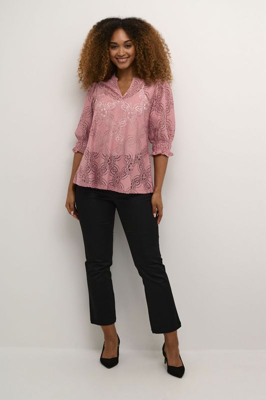 Blouse met lange mouwen Relaxed fit Old Rose