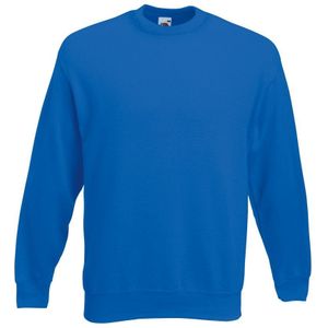 Fruit Of The Loom Unisex Premium 70/30 Set-in Sweater (Royaal Blauw) - Maat S