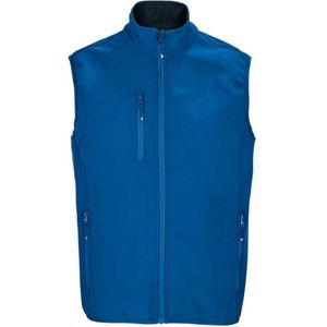 SOLS Heren Falcon Softshell Gerecyclede Bodywarmer (Koningsblauw) - Maat S