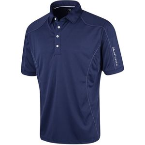 Island Green Heren Gestikt Golf Poloshirt (Inkt)