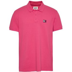 Tommy Jeans Polo SS Classic Badge Polo Roze