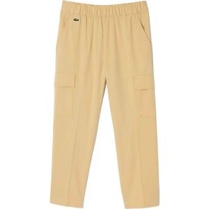 Lacoste Lichtgewicht kinder/kinder Gabardine Cargo Broek (Natuurlijk)