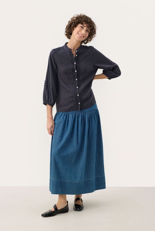 Part Two - Midnight Blouse - Zwart - 50% Linnen - 50% Viscose