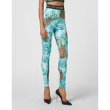 Philipp Plein - Jogging Leggings - Veelkleurig - Hoge Taille - Strassdetails
