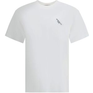 Givenchy - T-shirt - Wit - Logo T-shirt - Ribbed Crew Neck
