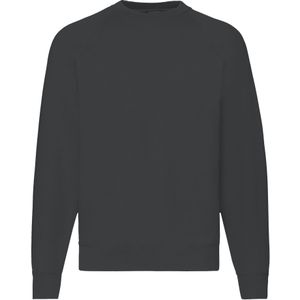 Fruit Of The Loom Heren Raglan Mouwen Belcoro® Sweatshirt (Licht Grafiet)