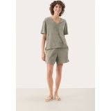 Part Two - Vetiver - T-shirt - Groen - Katoen - V-halslijn - Korte Mouwen