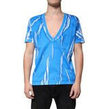 Dolce & Gabbana - VNeck T-shirt - Blauw - Katoen