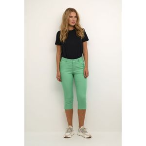 Kaffe - Groene Capri Broek - Dames - Met Zakken