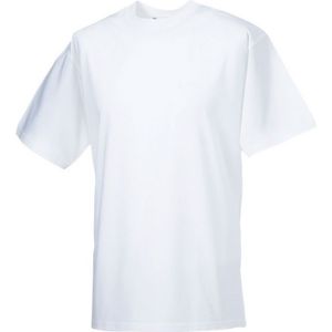 Russell Heren Zwaargewicht T-Shirt (Wit)