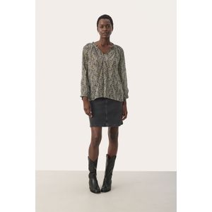 Blouse met lange mouwen Relaxed fit Rosin Paisley Print grey white