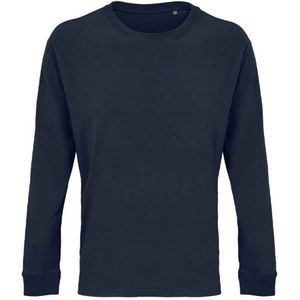 SOLS Unisex Adult Pioneer Organic Cotton T-shirt met lange mouwen (Franse marine)