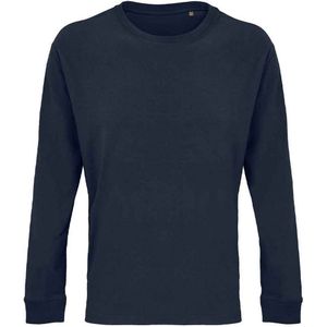 SOLS Unisex Adult Pioneer Organic Cotton T-shirt met lange mouwen (Franse marine)