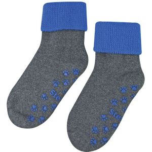 Steven - Baby ademende antislip warme sokken - Grijs Blauw