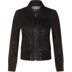 Dames - MA-1 Varsity Jack - Leren Jas - Zwart