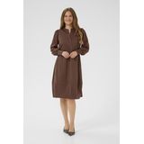CULTURE - Antoinett - Jurk - Bruin - Knielengte - Losse Pasvorm