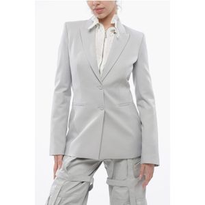Peak Lapel CORPORATE TECH Slim Fit Blazer in Grijs