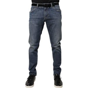 Dolce & Gabbana - Jeans - Blauw - Slim-fit - Katoen