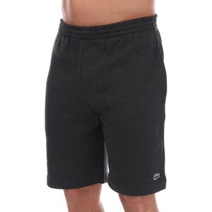 Men's Lacoste Organic Brushed Cotton Fleece Shorts in Charcoal