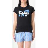 MSGM - Paint Splatter - T-shirt - Zwart