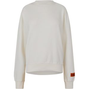 Dames Heron Preston Logo Recycled Katoenen Crewneck Sweatshirt in Wit