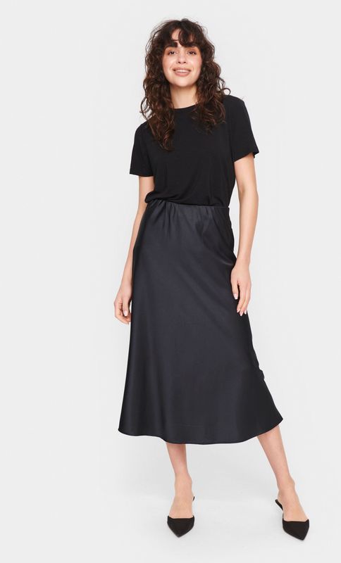 Saint Tropez, Dames, Rokken, Zwart, Maat: L Poliester,