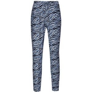 Exxcellent Skinny Broek Felize Met Zebraprint Blauw/zwart - Maat 5XL