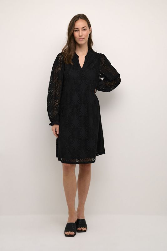 Jurk - Zwart - Relaxed Fit - Lange Mouwen