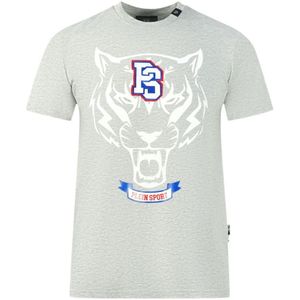 Plein Sport PS Tiger Logo Grey T-Shirt