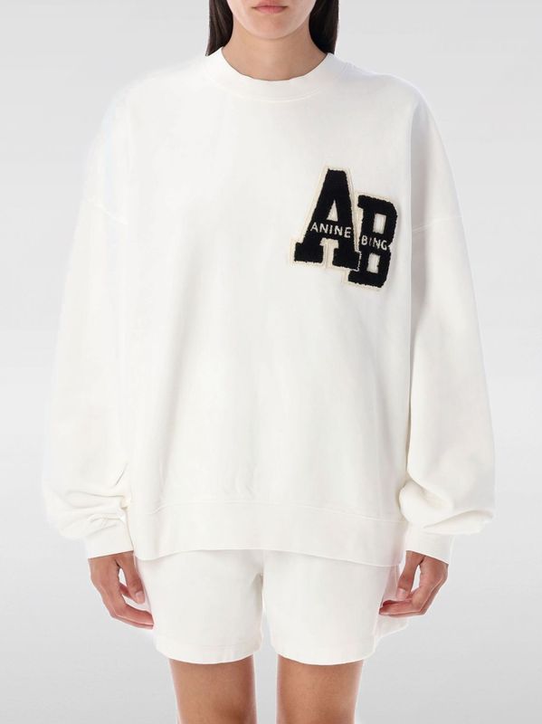 Anine Bing - Sweatshirt met Logopatch - Wit - Dames