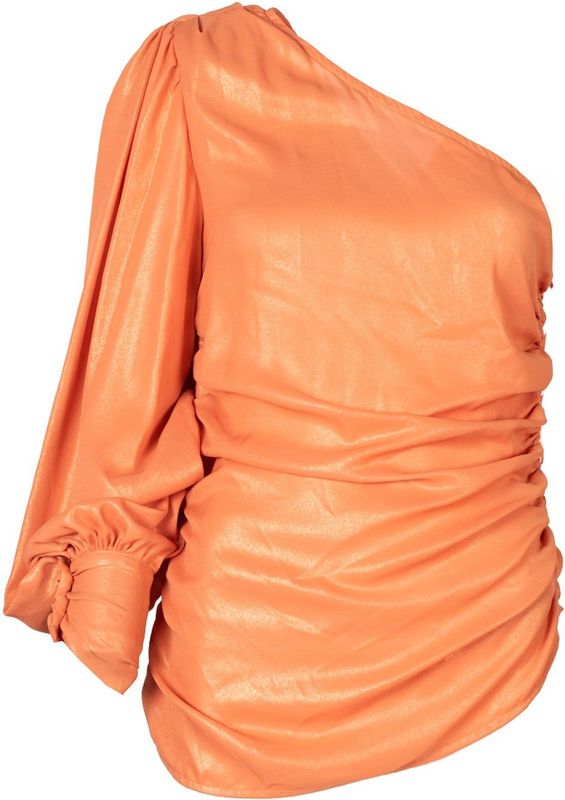 Pinko - Birillo Blouse - Oranje - Vrouw - Getailleerd Model