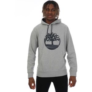 Timberland Heren Kennebec River Logo Hoodie (Grijze Heide)