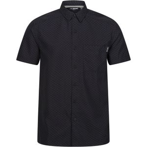 Regatta Heren Mindano VIII Criss-Cross overhemd (Zwart/Ash)